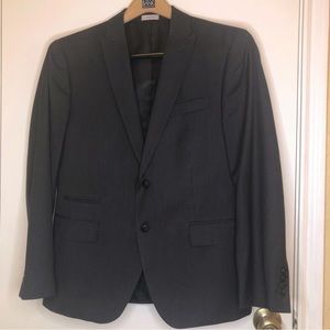 J Ferrar Dark Gray Men’s Slim Fit Coat/Jacket